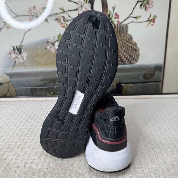 Adidas EQ19 Mens Size 8 Black & Pink Sneakers Cloudfoam Running shoes - Picture 4 of 8